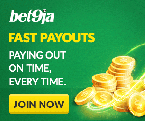 Register at Bet9ja using the promotion code YOHAIG for a N100,000 welcome bonus